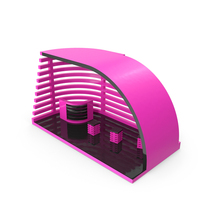Pink & Black Exhibition Expo Stand PNG & PSD Images