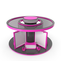 Pink & Black Sale Expo Stand PNG & PSD Images