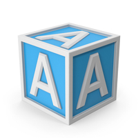 Letter Cube A PNG & PSD Images