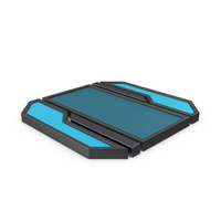 Scifi Tile Shape Blue PNG & PSD Images