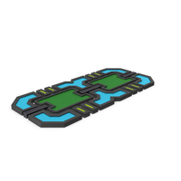 Scifi Tile Shape Green PNG & PSD Images