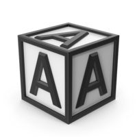 A Letter Cube PNG & PSD Images