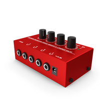 Stereo Headphone Amplifier Red New PNG & PSD Images