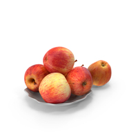 Apples In A Metal Plate PNG & PSD Images