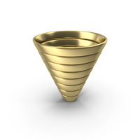 Gold Cone Symbol PNG & PSD Images