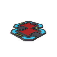 Scifi Tile Shape Red PNG & PSD Images