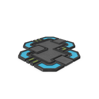 Scifi Tile Shape Used PNG & PSD Images