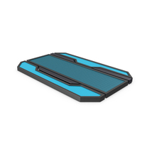 Scifi Tile Shape Blue PNG & PSD Images