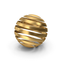 Gold Ribbon Ball PNG & PSD Images