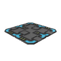 Scifi Tile Shape Used PNG & PSD Images