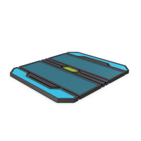 Scifi Tile Shape Blue PNG & PSD Images