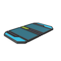 Scifi Tile Shape Blue PNG & PSD Images