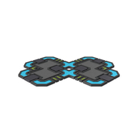 Scifi Tile Shape Grey PNG & PSD Images