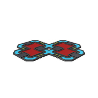 Scifi Tile Shape Red PNG & PSD Images
