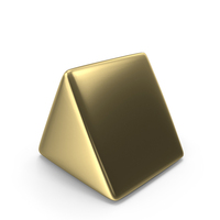 Gold Prism Shape PNG & PSD Images