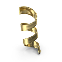 Gold Spiral Shape PNG & PSD Images