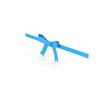 Blue Gift Bow Ribbon PNG & PSD Images