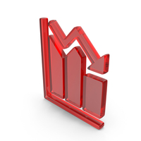 Glass Up And Down Chart Icon PNG & PSD Images