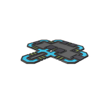 Scifi Tile Shape Grey PNG & PSD Images