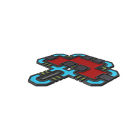Scifi Tile Shape Red PNG & PSD Images