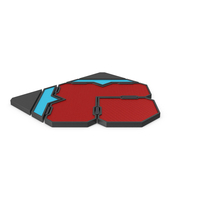 Scifi Tile Shape Red PNG & PSD Images
