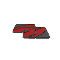 Scifi Tile Shape Red PNG & PSD Images