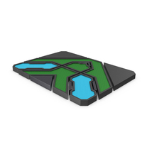Green SciFi Tile PNG & PSD Images
