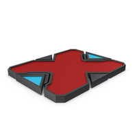 Scifi Tile Shape Red PNG & PSD Images