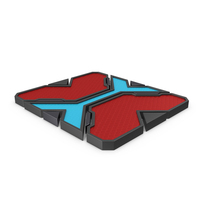 Scifi Tile Shape Red PNG & PSD Images