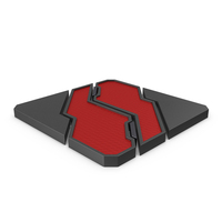 Scifi Tile Shape Red PNG & PSD Images