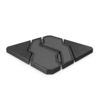 Scifi Tile Shape Used PNG & PSD Images