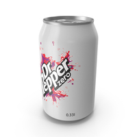 Dr Pepper Zero Soda Can PNG & PSD Images