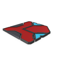 Scifi Tile Shape Red PNG & PSD Images