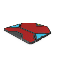 Scifi Tile Shape Red PNG & PSD Images