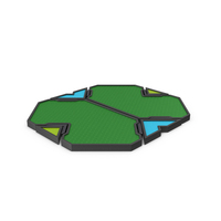 Scifi Tile Shape Green PNG & PSD Images