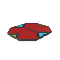 Scifi Tile Shape Red PNG & PSD Images