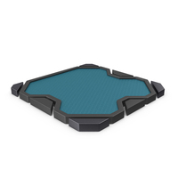 Scifi Tile Shape Blue PNG & PSD Images