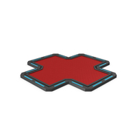 Scifi Tile Shape Red PNG & PSD Images