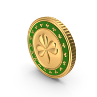 Lucky Casino Chip With Clover Sign PNG & PSD Images