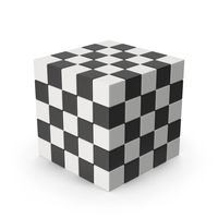 Black And White Cube Puzzle PNG & PSD Images