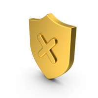 Gold Shield Cross Icon PNG & PSD Images
