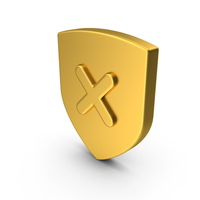 Gold Shield Cross Icon PNG & PSD Images