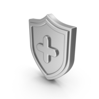 Silver Medical Shield Icon PNG & PSD Images