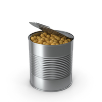 Tin Can With Yellow Peas PNG & PSD Images