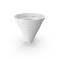 Cone White Symbol PNG & PSD Images