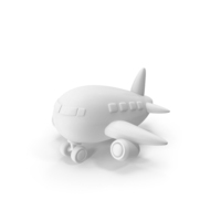 White Airplane On Ground Symbol PNG & PSD Images