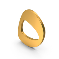 Gold Arabic Number Five Icon PNG & PSD Images