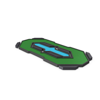 Green SciFi Shape PNG & PSD Images