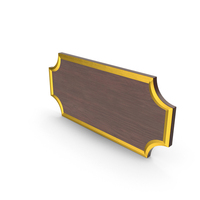 Wooden Name Plate PNG & PSD Images