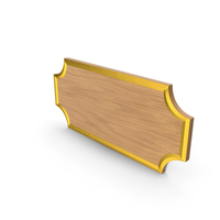 Wooden Name Plate PNG & PSD Images
